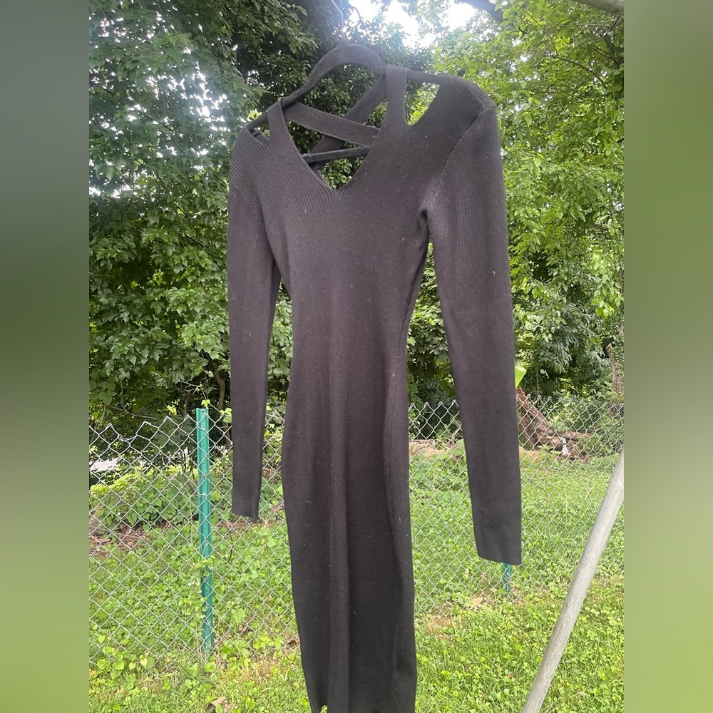Black Knit Dress
